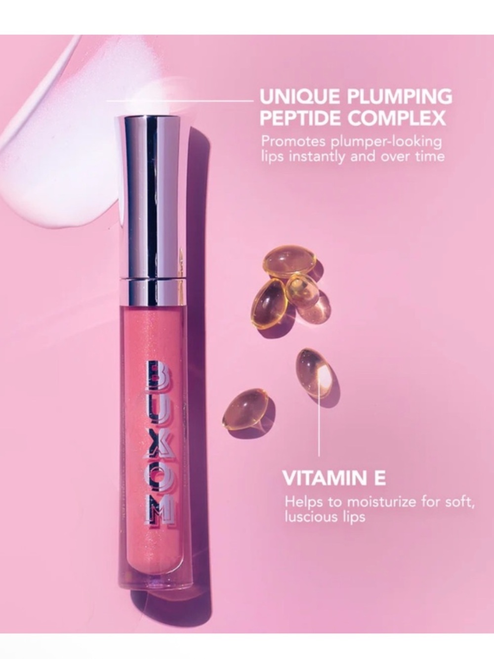 Buxom Jessica Full-On Plumping Lip Polish Gloss- sheer mauve coral pink shimmer - Picture 11 of 15
